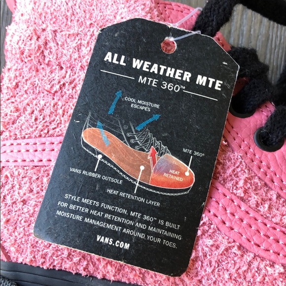 🌴🌼VANS- All weather BOOTS DESERT ROSE HIGH TOPS - Picture 7 of 8